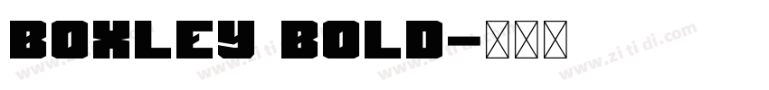 Boxley Bold字体转换